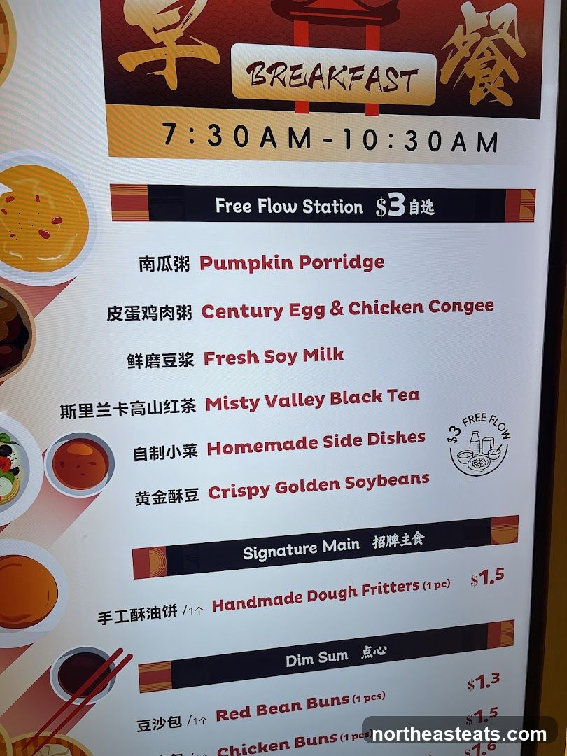 Breakfast Menu