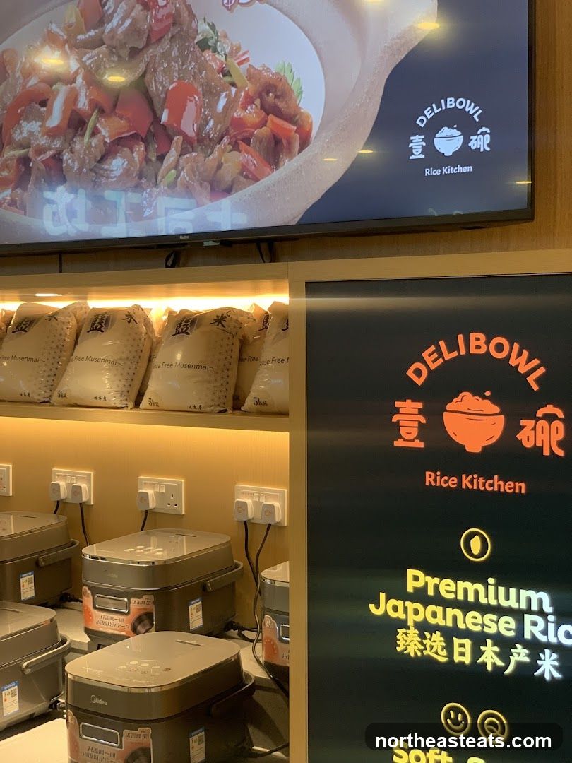 DeliBowl Rice Kitchen Display