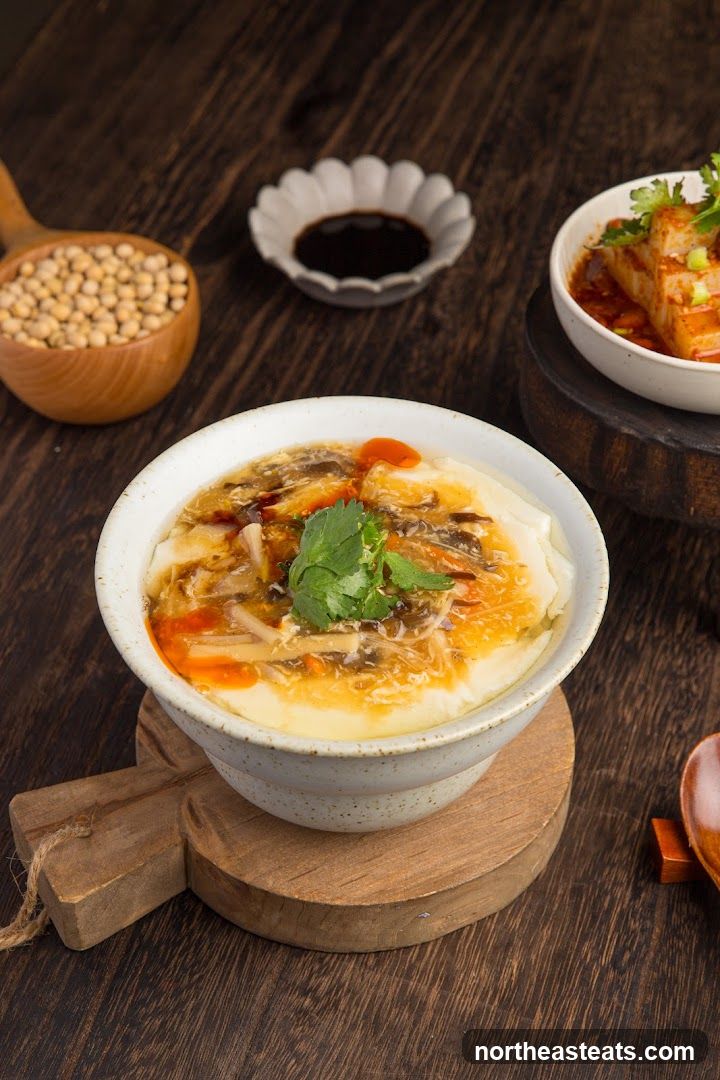 Steamed Tofu with Savory Topping