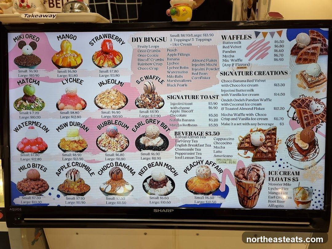 Dessert Menu