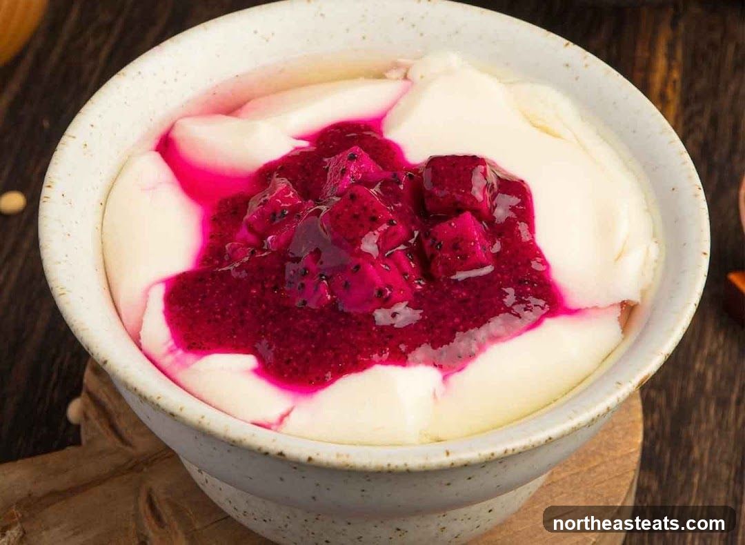 Dragon Fruit Tofu Pudding