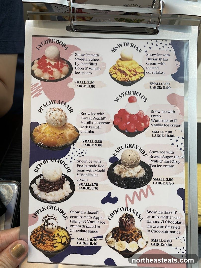 Dessert Menu
