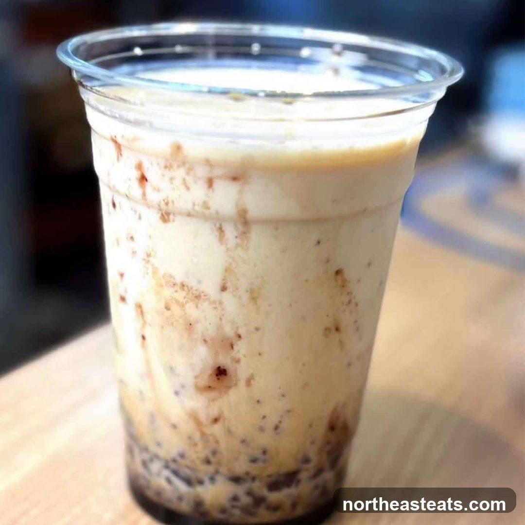 Creamy Drink with Swirls