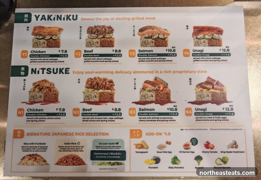 YAKINIKU & NITSUKE Menu