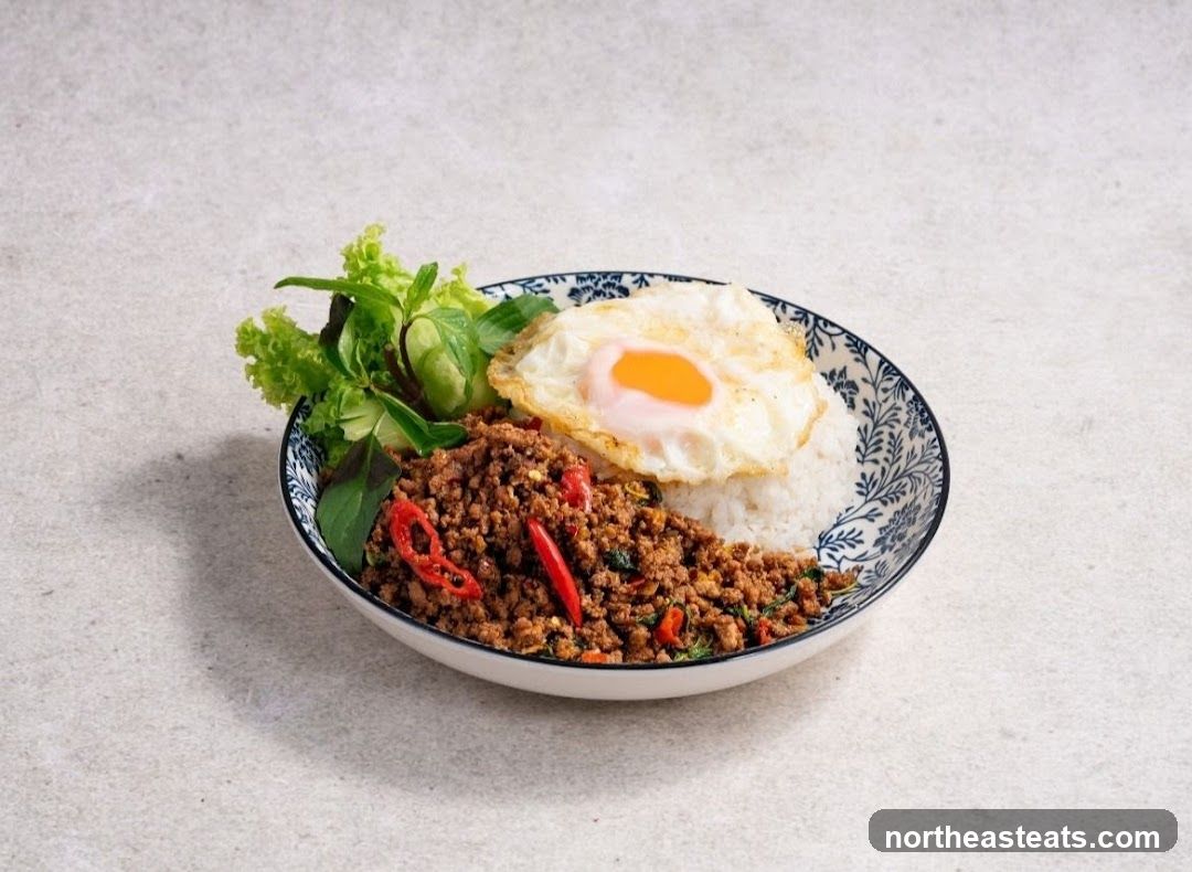 Thai Basil Stir-fry with Fried Egg
