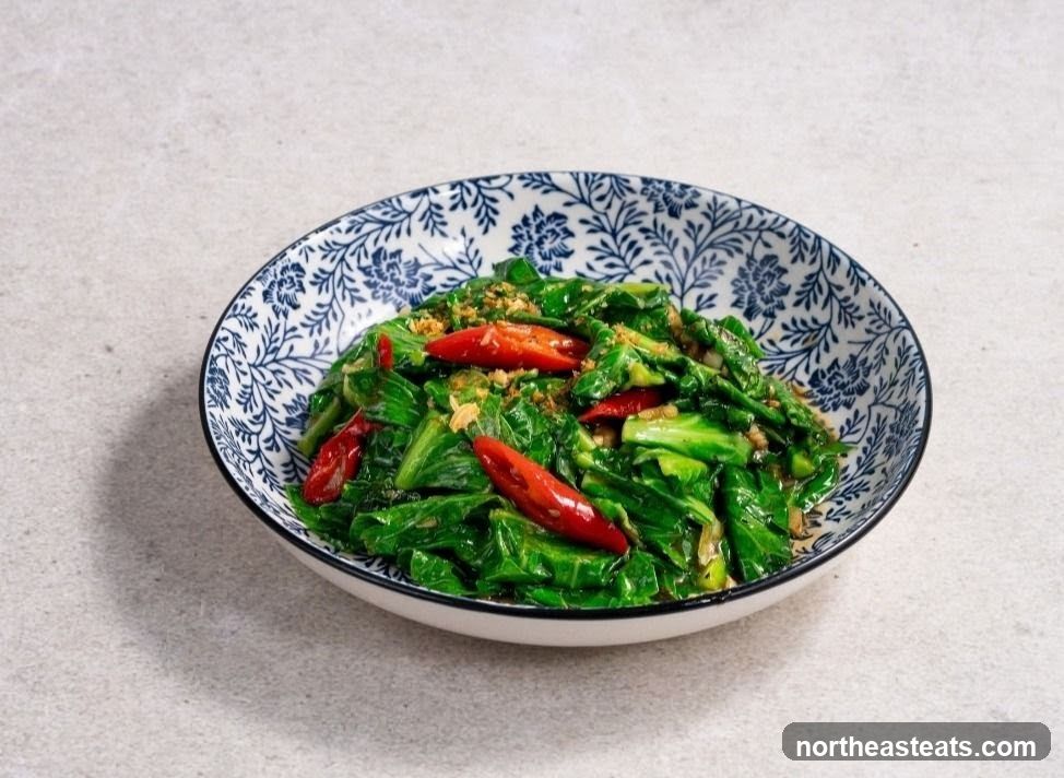 Stir-fried Greens with Chili