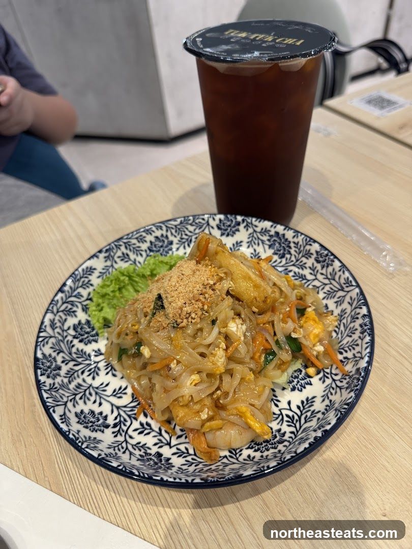 Pad Thai and Iced Tea
