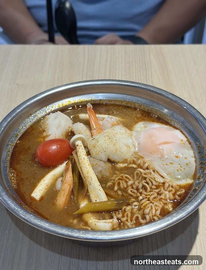 Noodle Soup with Shrimp and Egg
