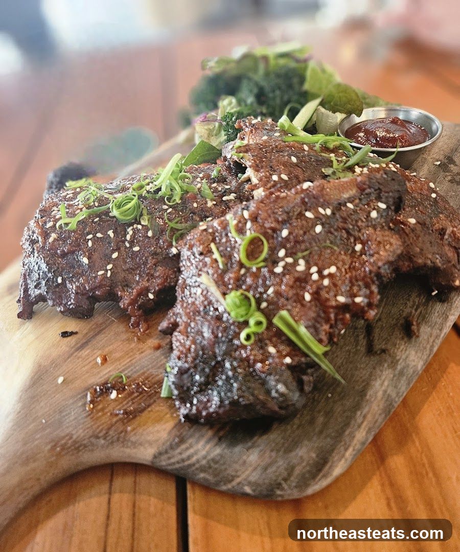 Glazed Ribs with Sesame Seeds and Scallions