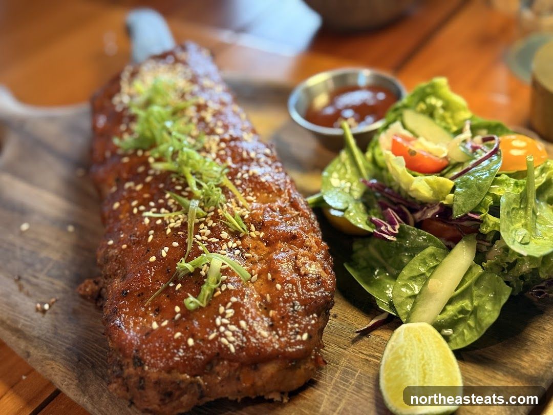 BBQ Ribs with Salad