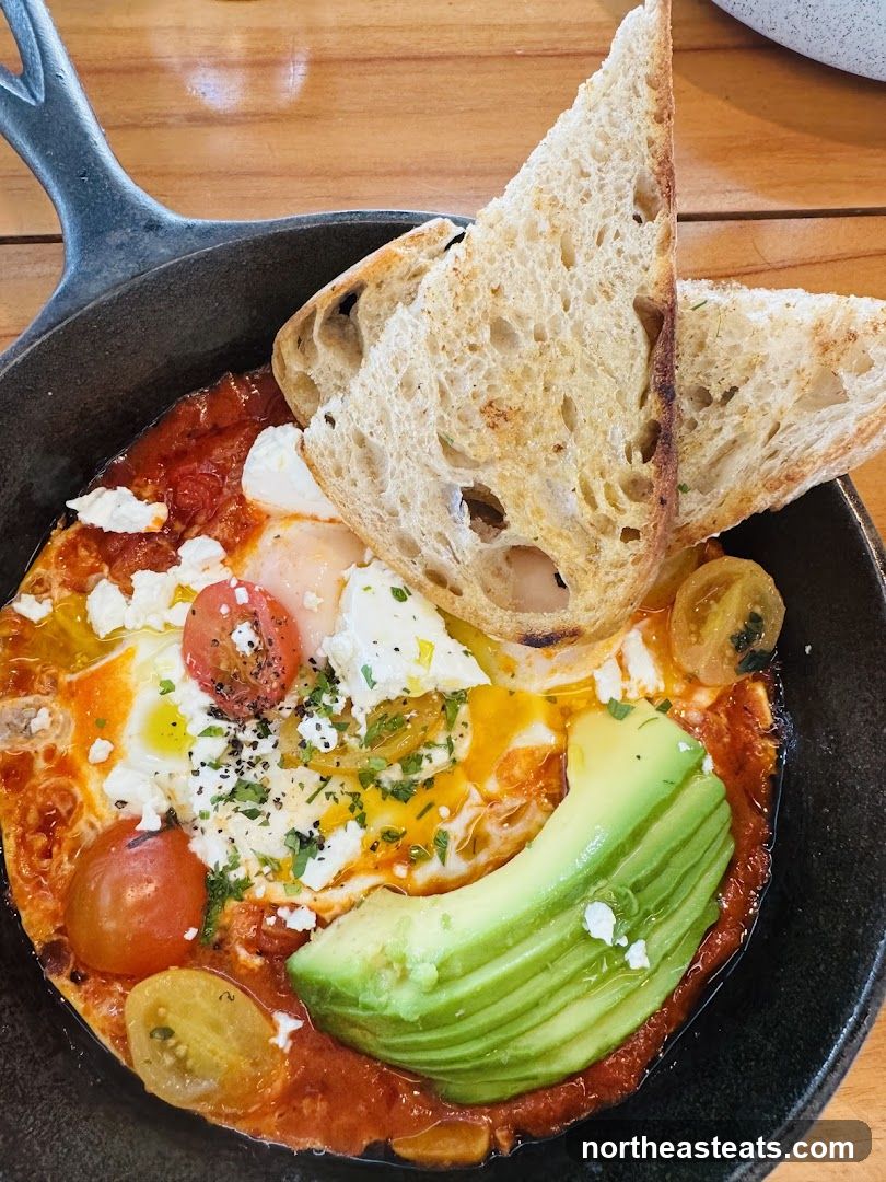 Shakshuka with Avocado and Toast