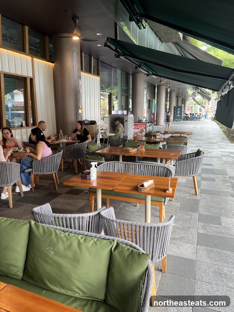 Outdoor Seating Area of a Restaurant