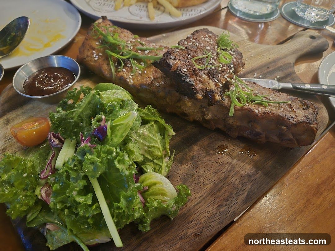Ribs and Salad