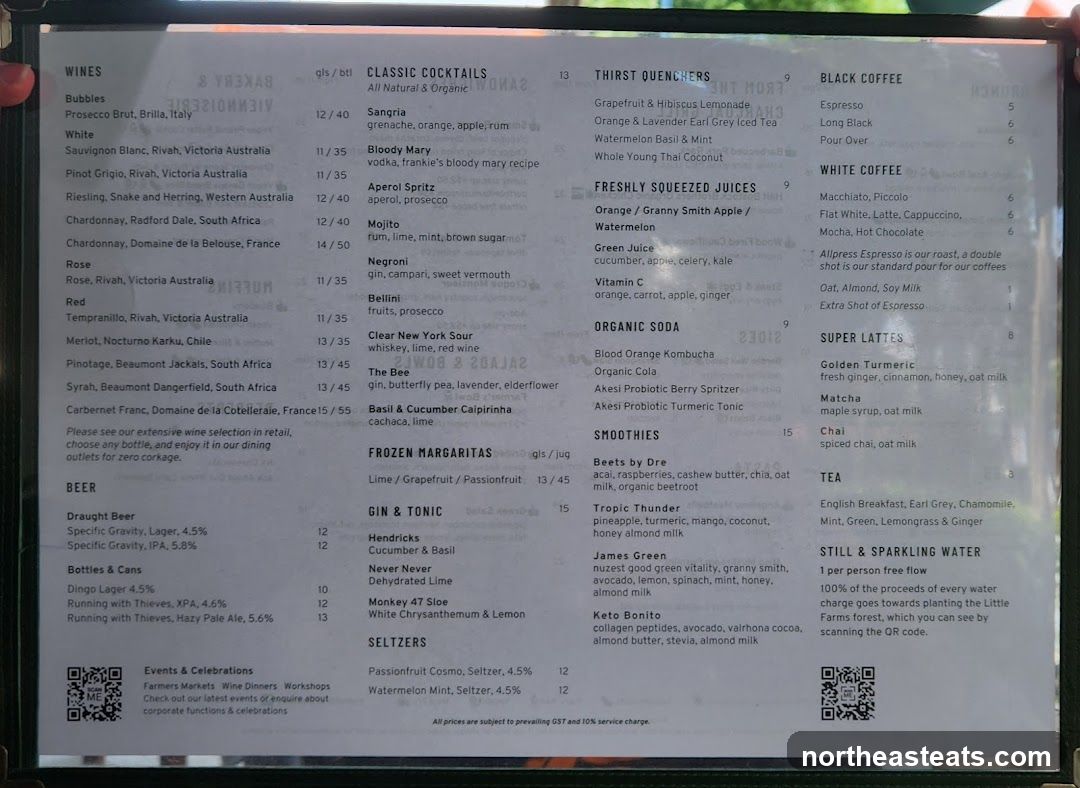 WINES, BEER, COCKTAILS, THIRST QUENCHERS, JUICES, ORGANIC SODA, SMOOTHIES, COFFEE, TEA, AND MORE