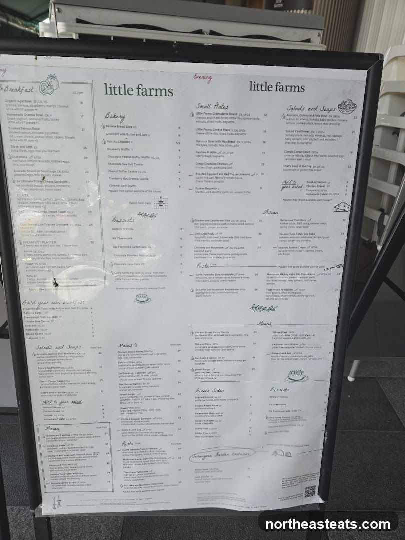 Little Farms Menu