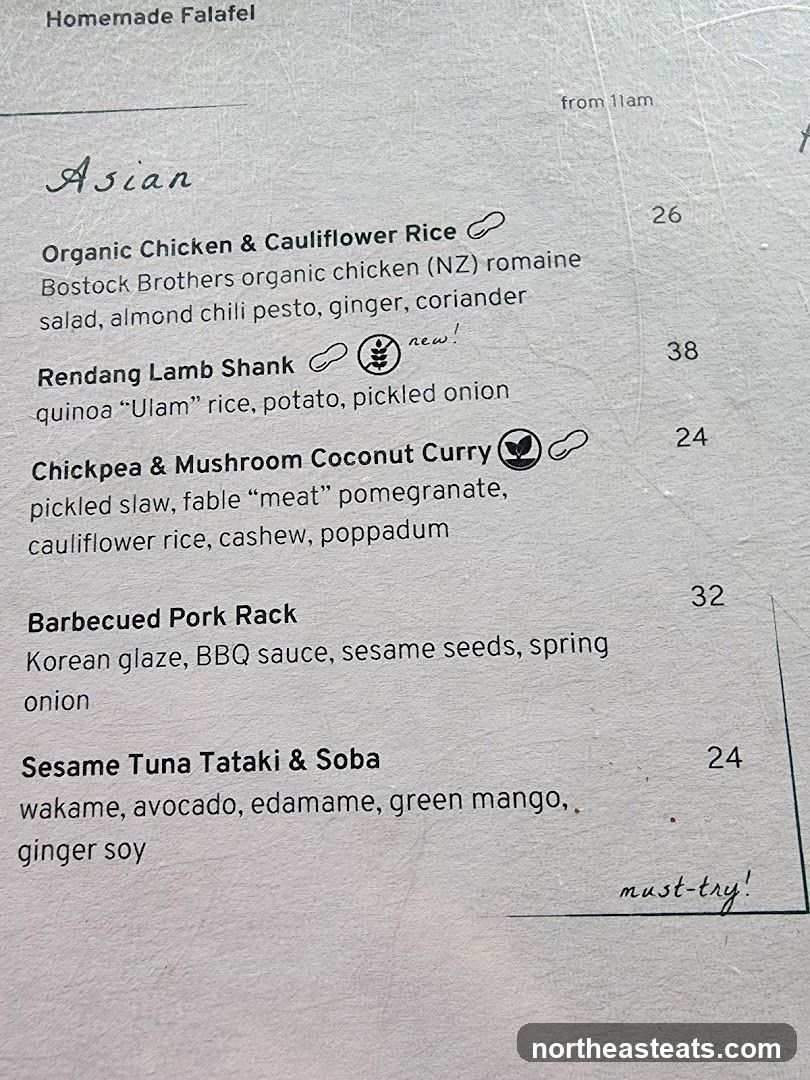 Asian Menu