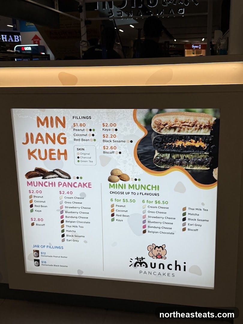 Min Jiang Kueh & Munchi Pancakes Menu
