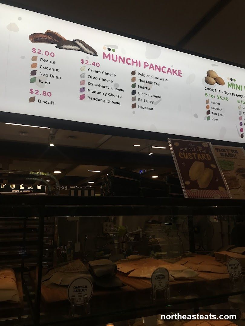 Munchi Pancake Menu