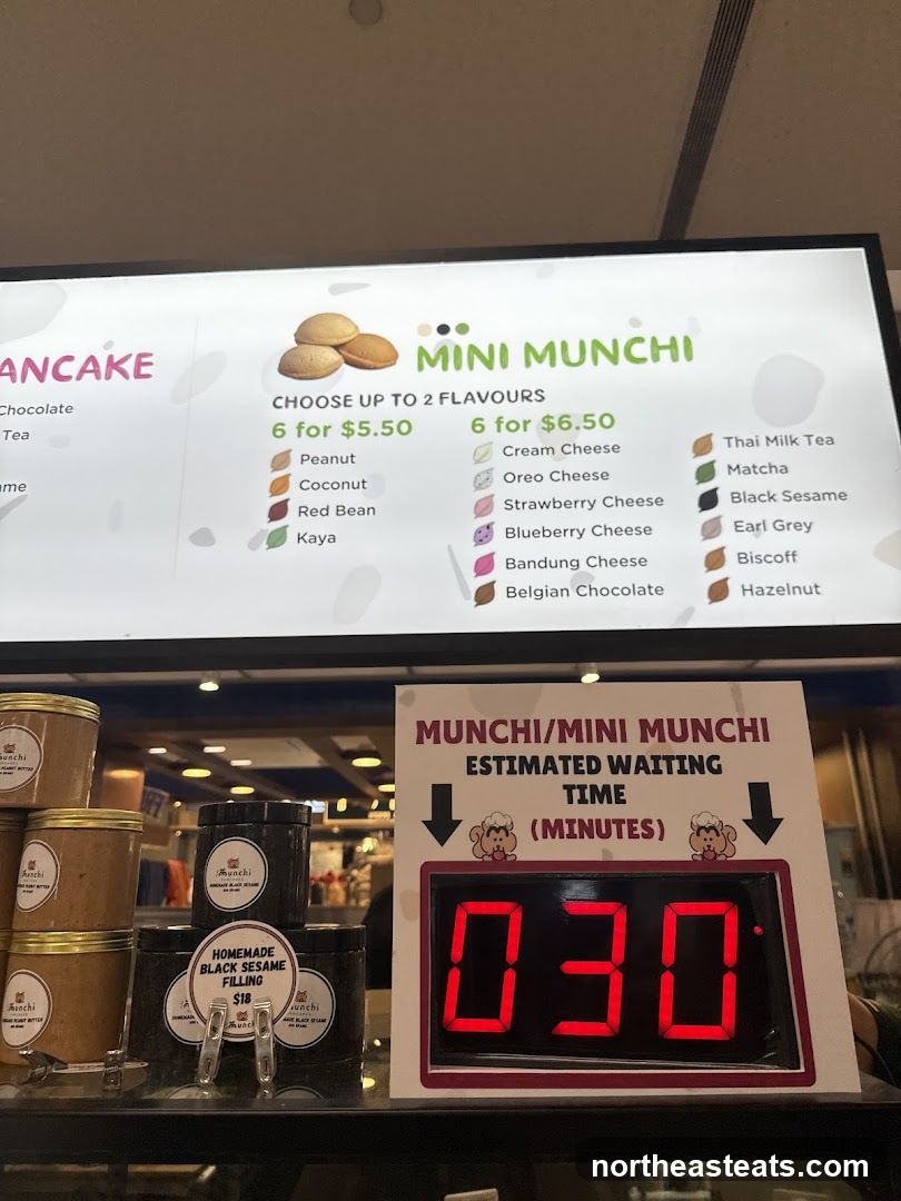 Mini Munchi Menu and Waiting Time Display