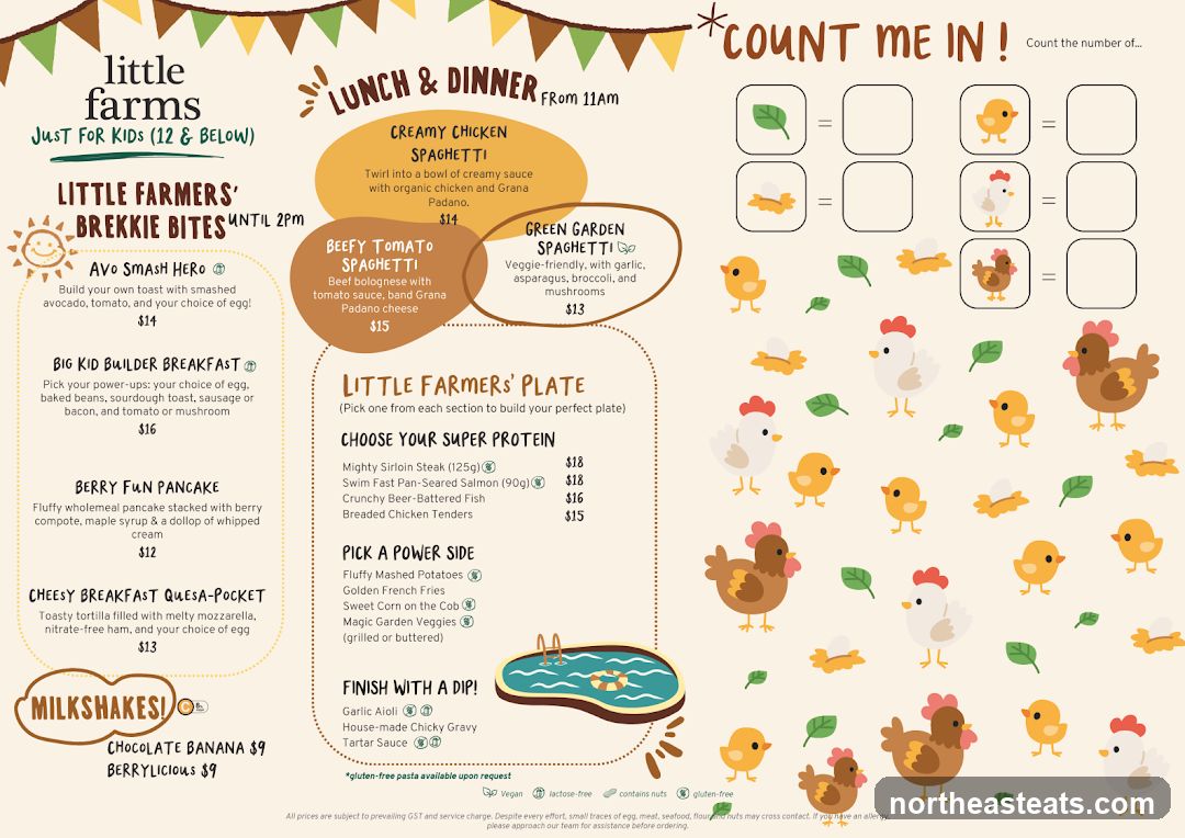Little Farms Menu