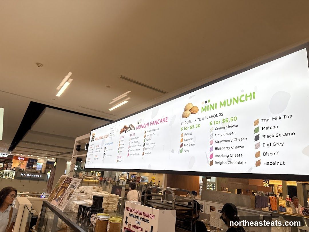 Munchi Pancake and Mini Munchi Menu