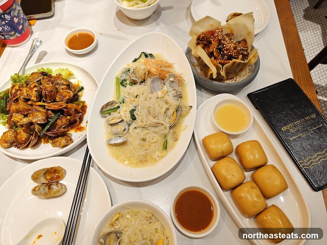 Assorted Dishes on Table