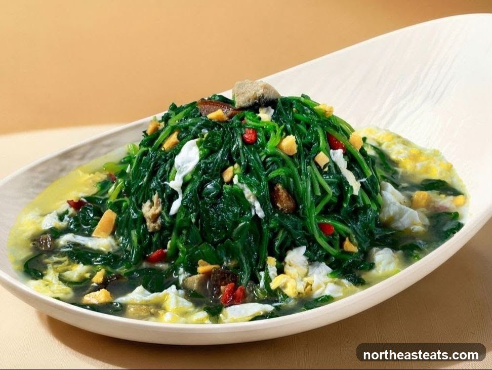Stir-fried Greens with Egg