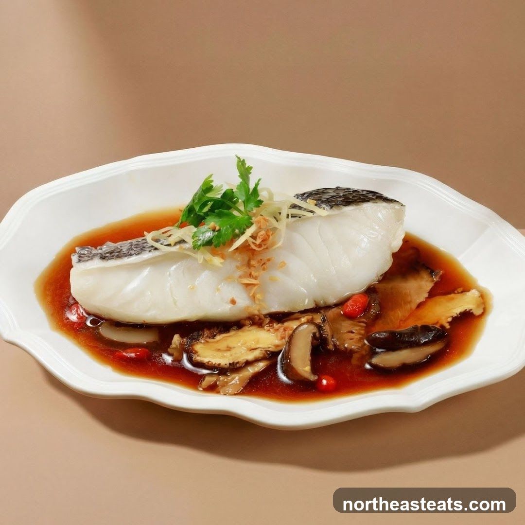 Steamed Fish with Mushrooms