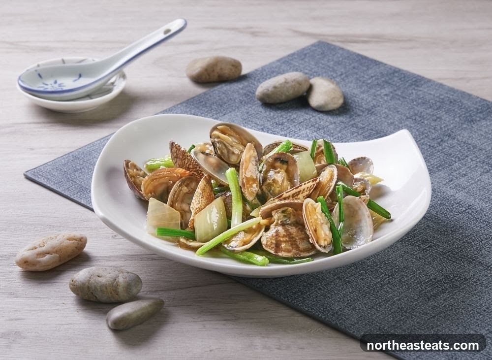 Stir-fried Clams with Scallions