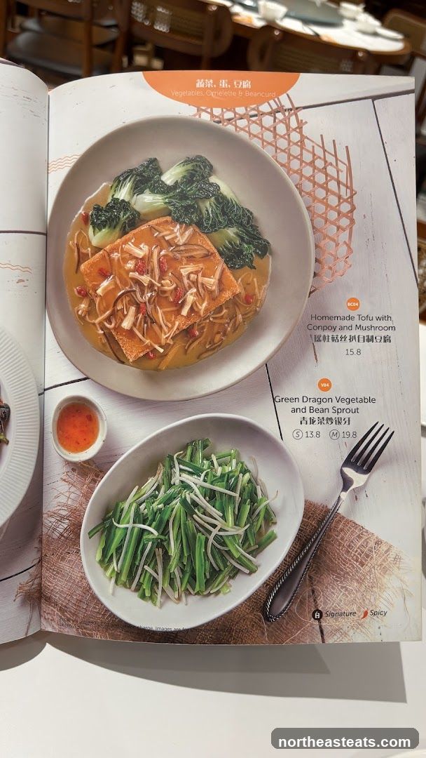 Vegetables, Omelette & Beancurd