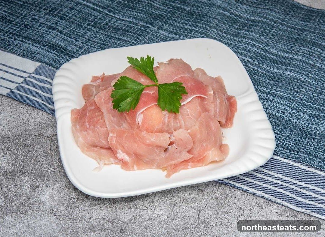 Thinly Sliced Raw Meat