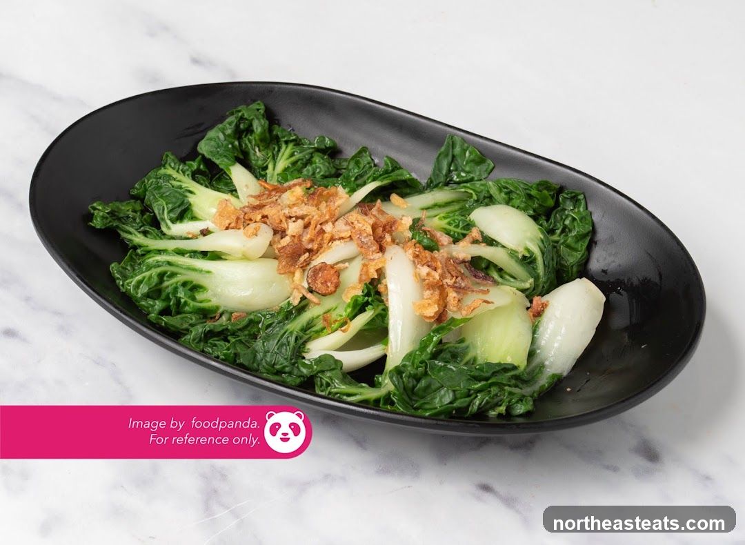 Stir-fried Bok Choy with Crispy Shallots