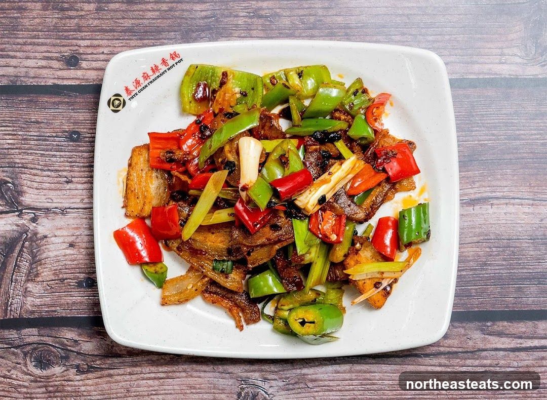 Stir-fried Pork Belly with Peppers