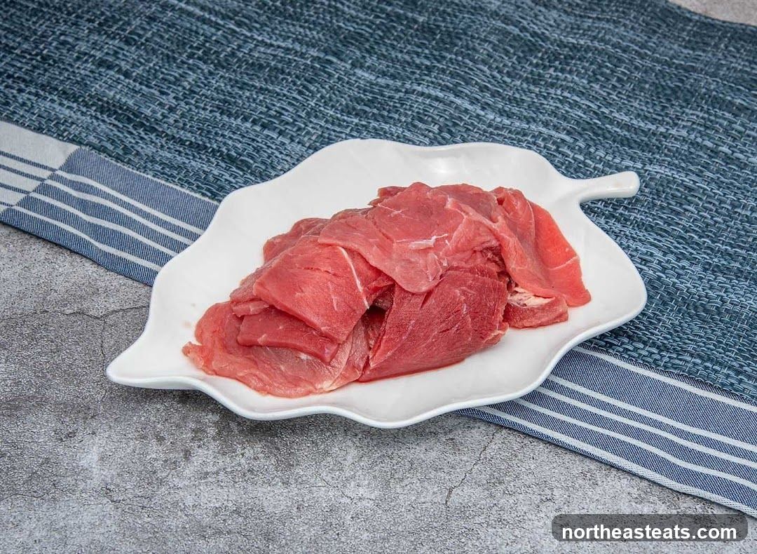 Thinly Sliced Raw Beef