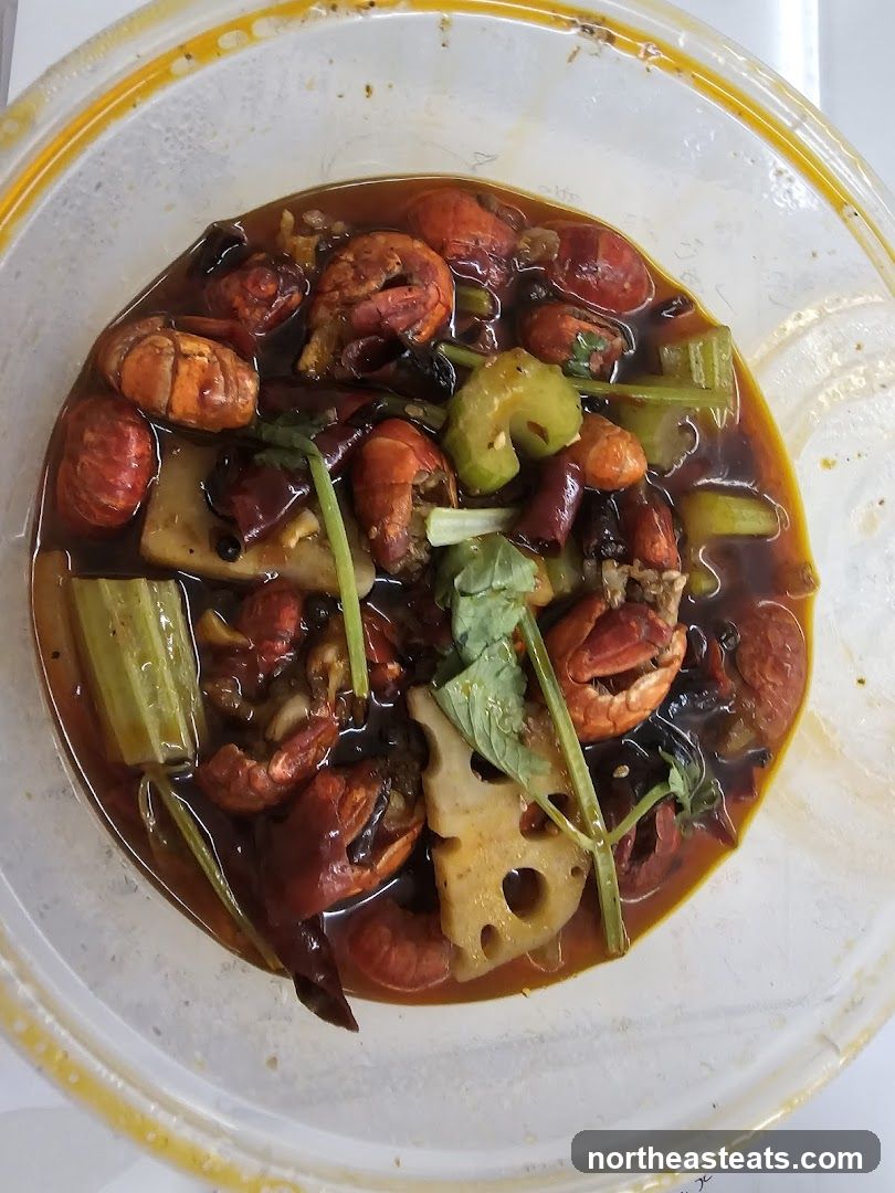 Spicy Crayfish with Vegetables