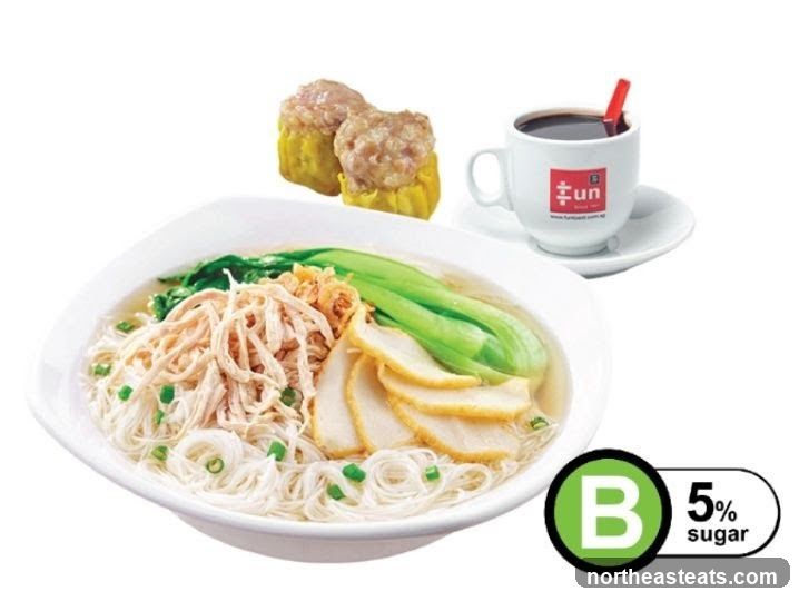 Noodle Soup with Coffee and Dim Sum