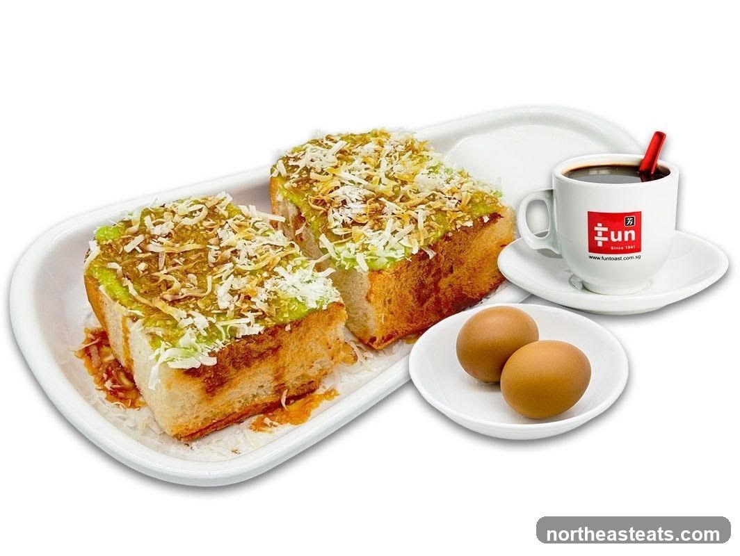 Toast with Kaya and Coconut