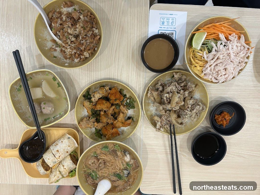 Various Dishes on a Table