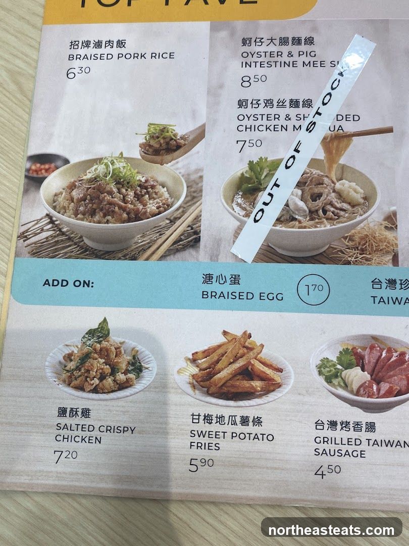 Top Fave Menu