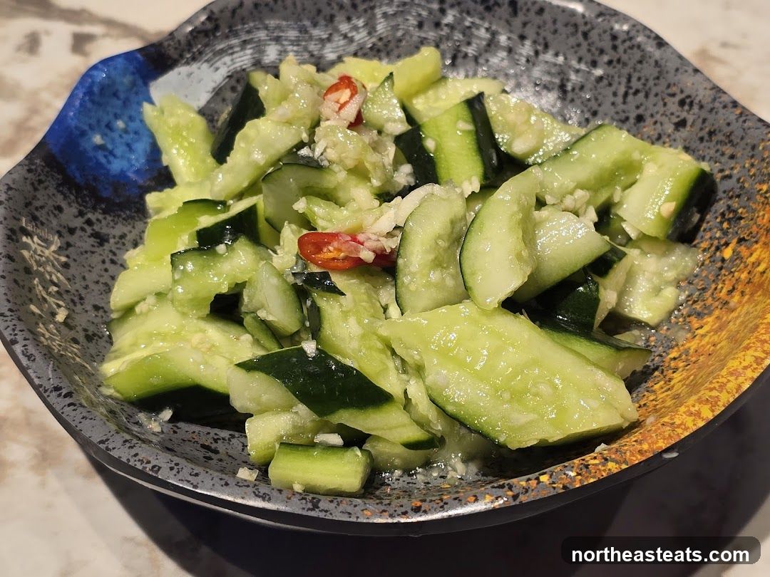 Smashed Cucumber Salad