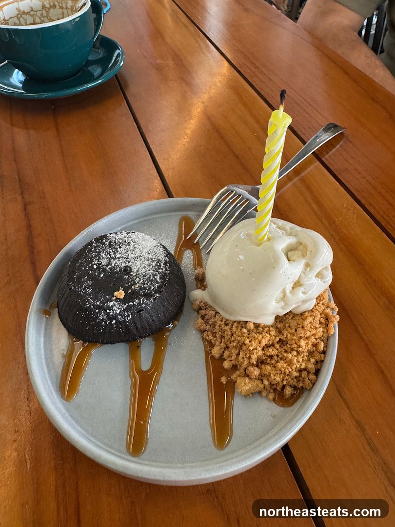 Dessert with Candle