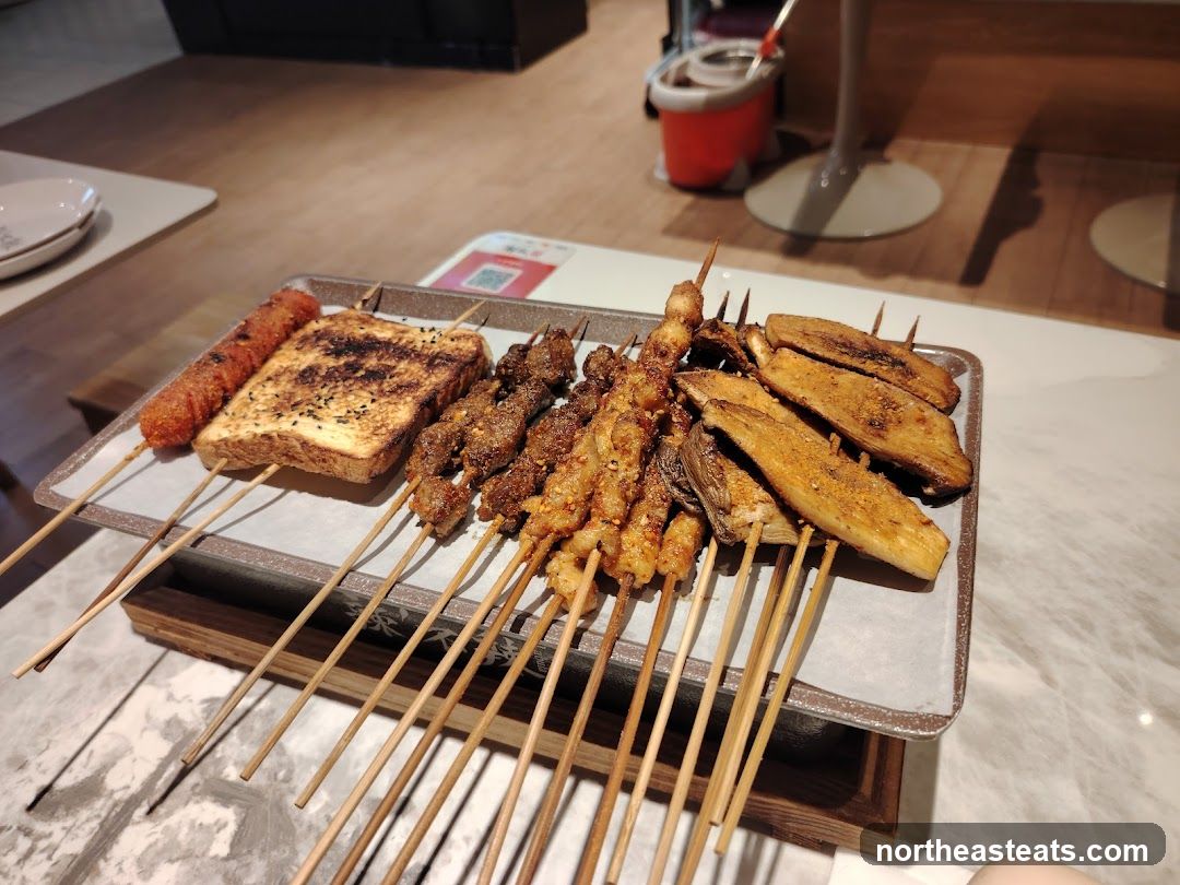 Skewers of Food