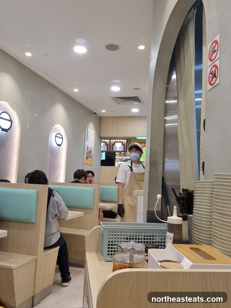 Restaurant Interior with Staff