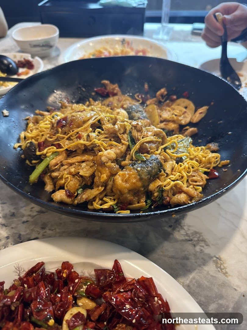 Spicy Noodles and Dried Chilies