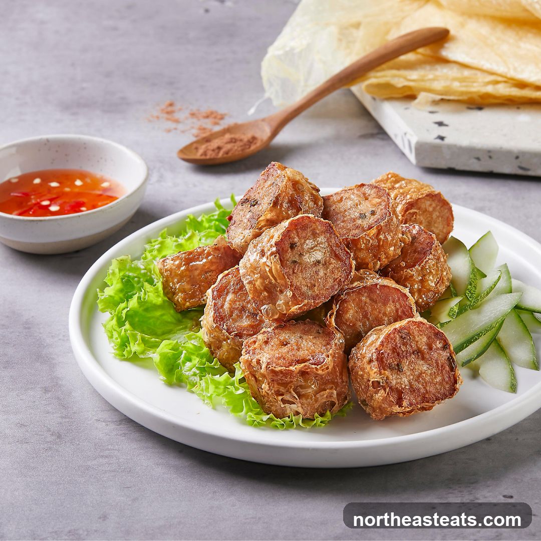 Fried Meat Rolls with Dipping Sauce