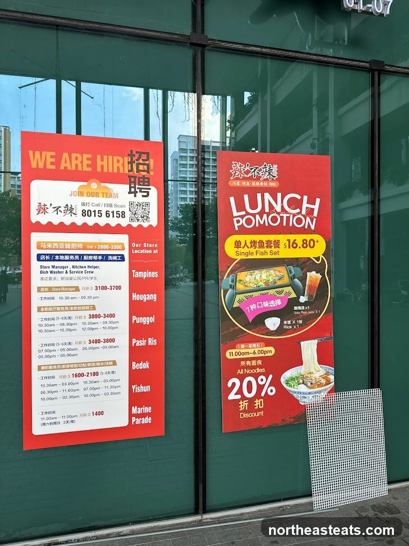 Lunch Promotion and Hiring Posters