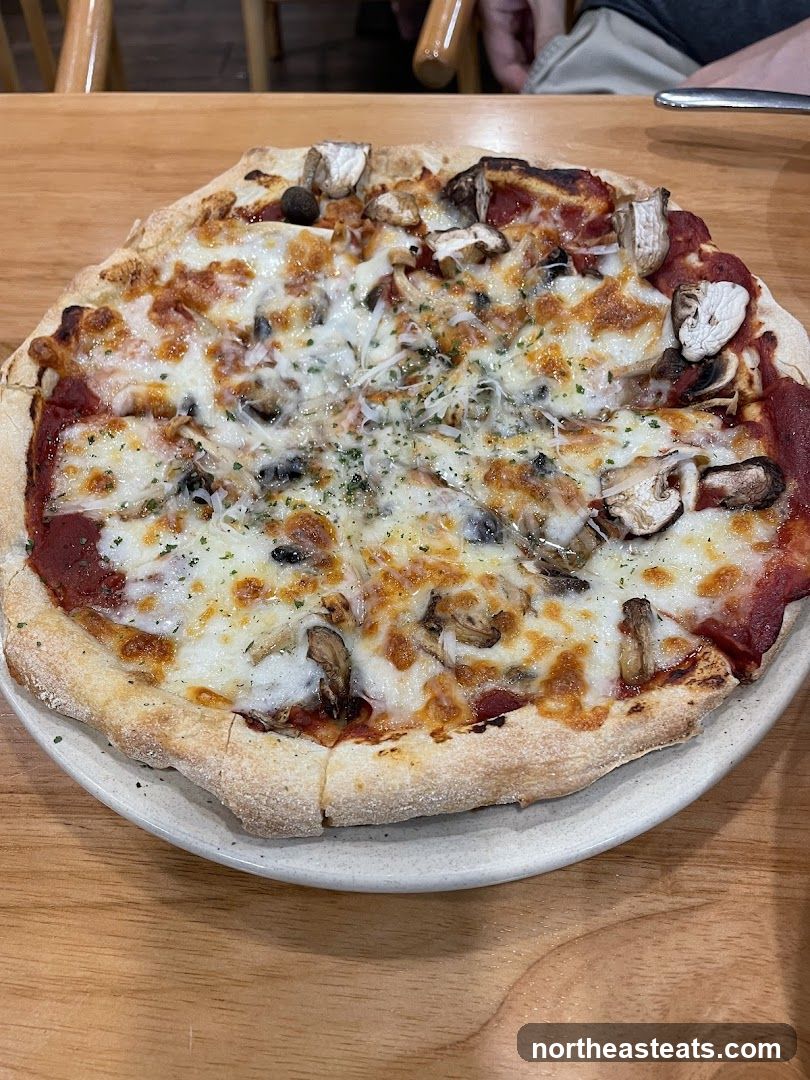 Mushroom and Pepperoni Pizza