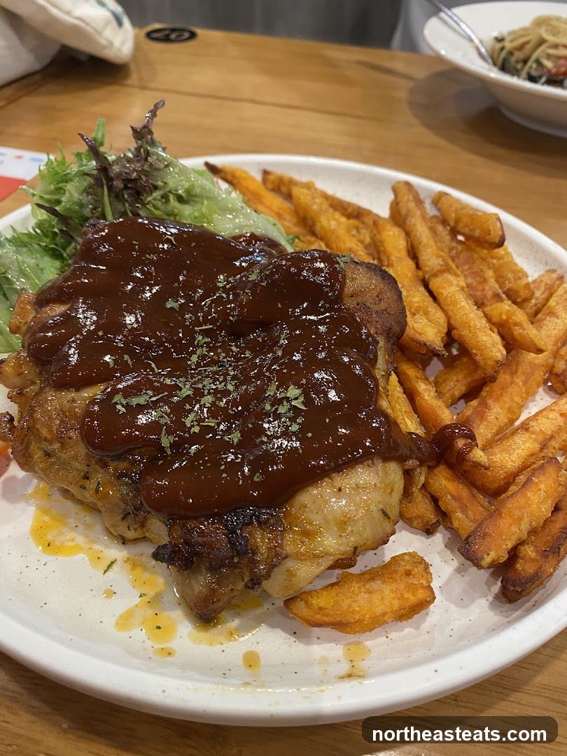BBQ Chicken with Sweet Potato Fries