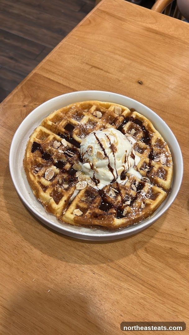 Waffle with Ice Cream