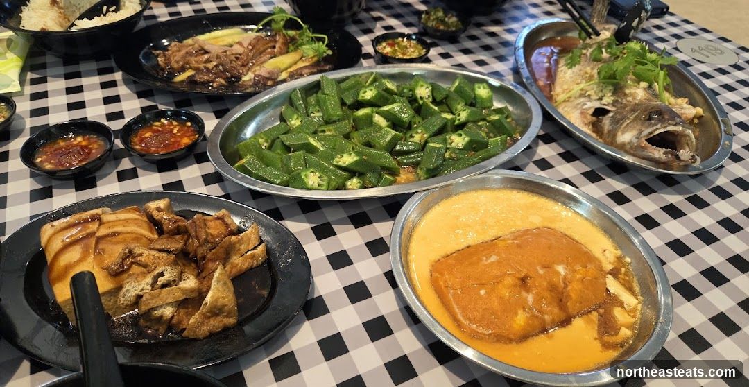 Table with various dishes